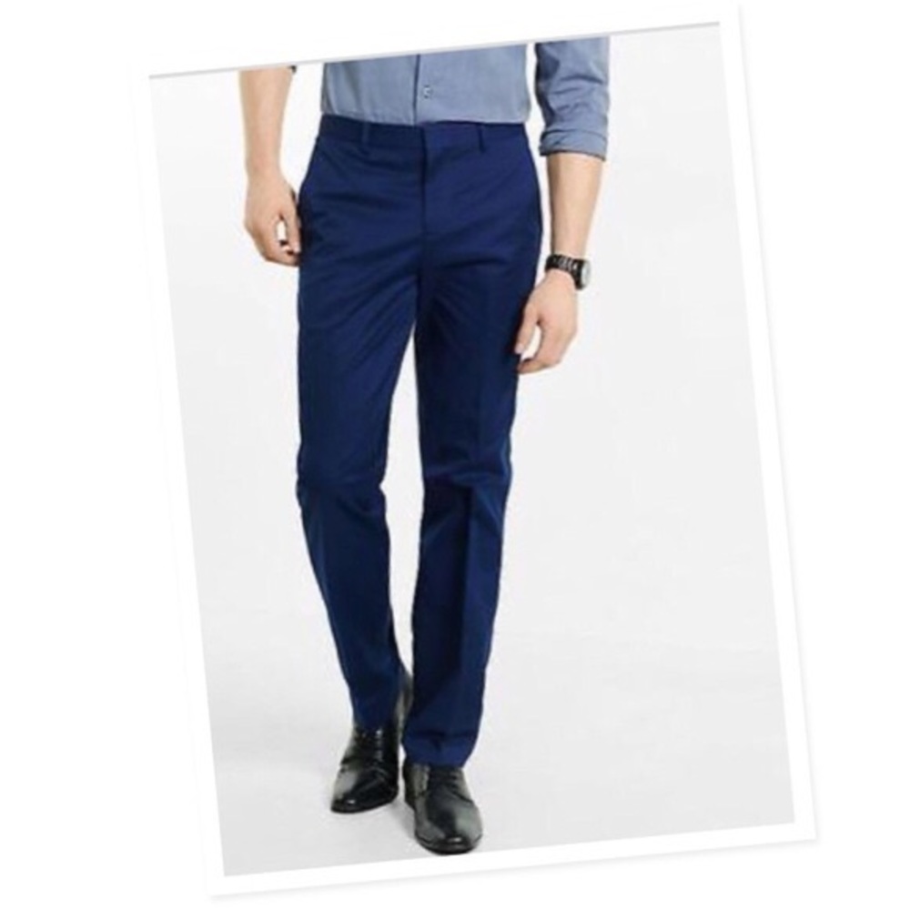 Express Navy Photographer Slim Pants